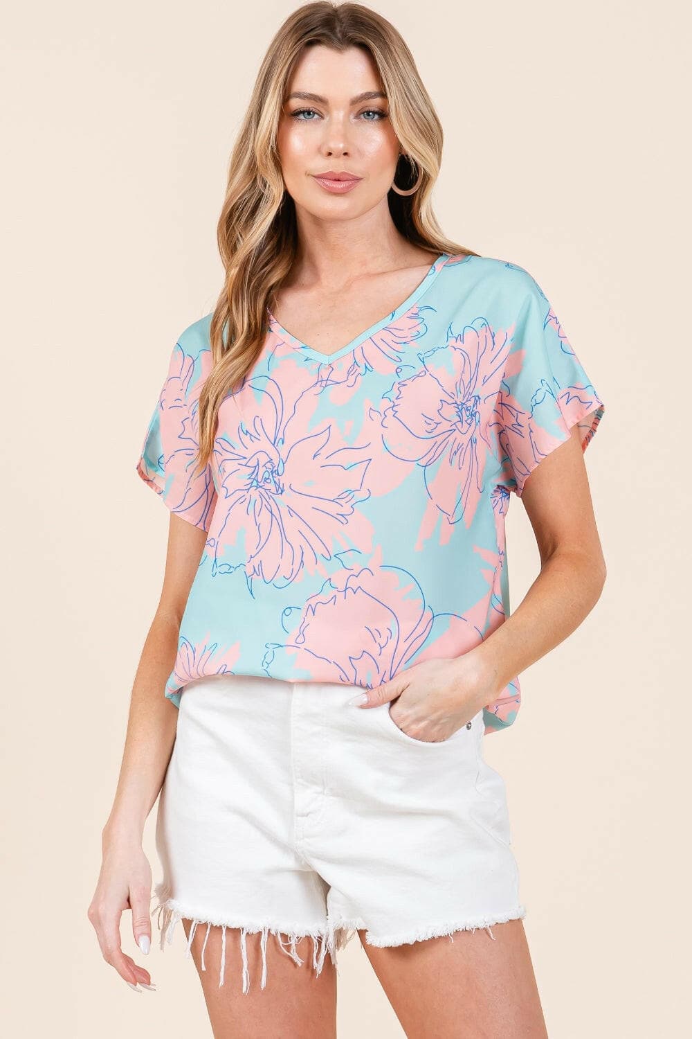 Floral Whimsy Short Sleeve Tee.