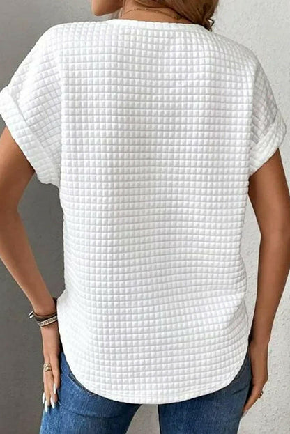 Round Neck Short Sleeve T-Shirt.