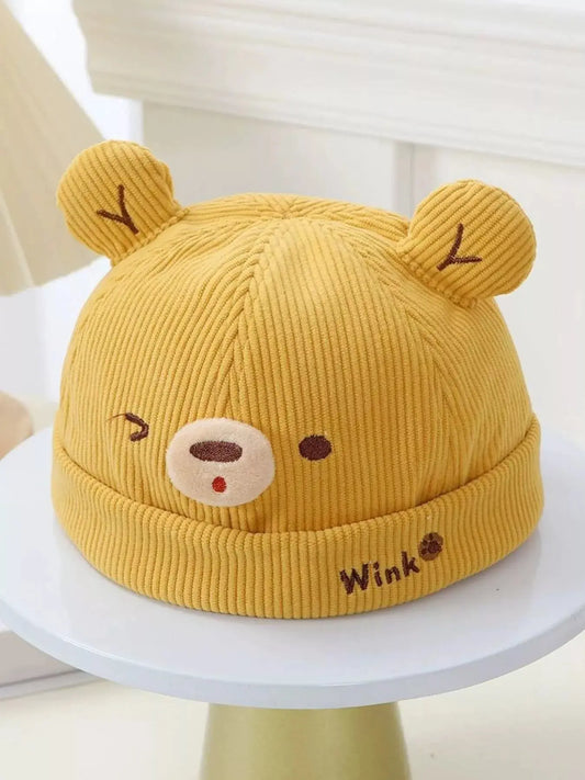 Children's Bear Ear Corduroy Hat Simply Love