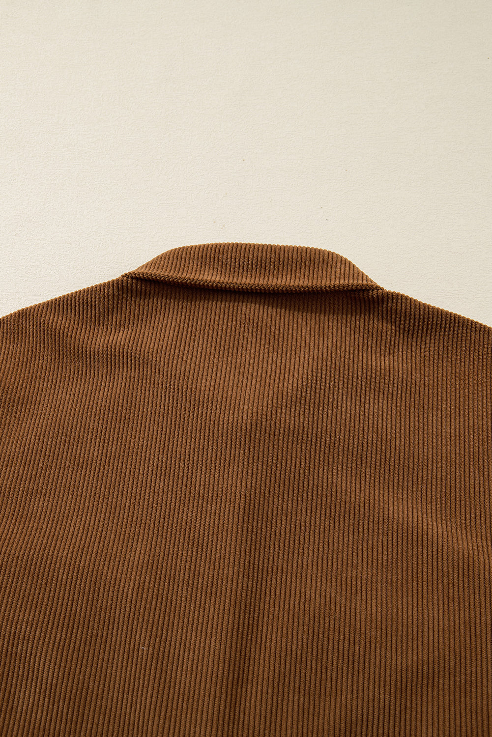 Camel Corduroy Button Down Shirt Style Plus Size Dress Dear-Lover Dropshipping