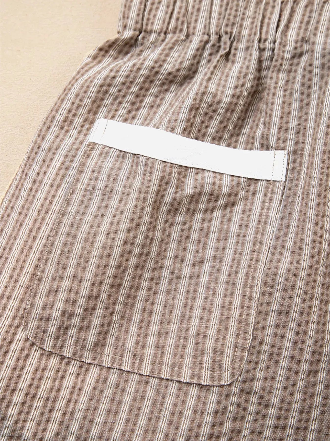 Stripe Drawstring Cargo Jogger Pants with Pockets Simply Love