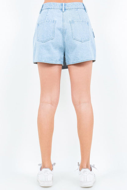 Chic cargo pocket mini skort for stylish comfort