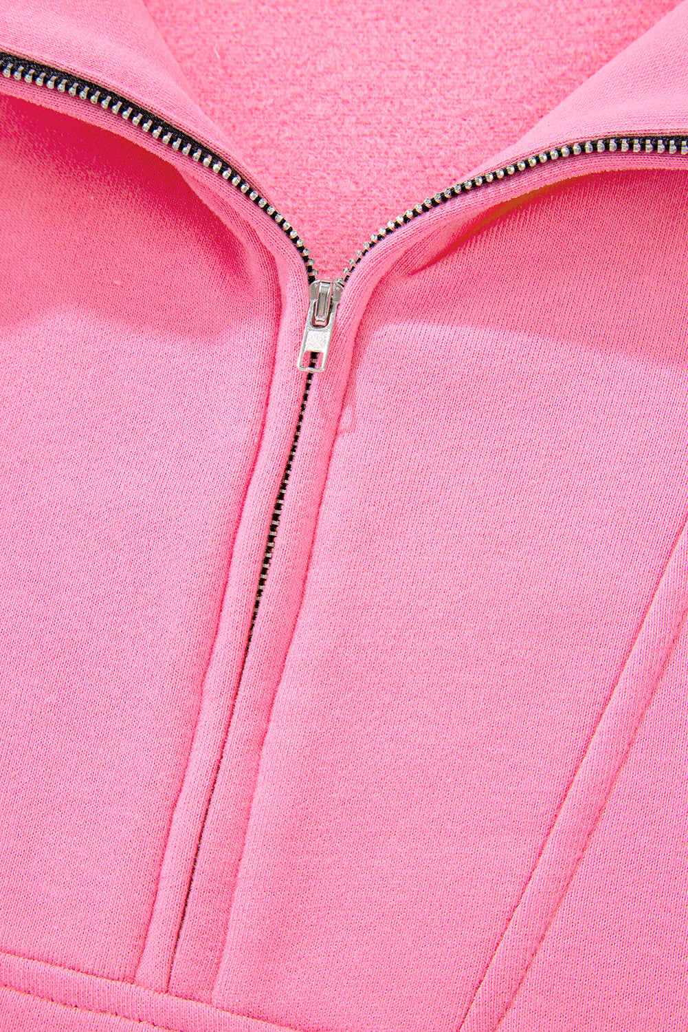 Cozy bonbon zip-up sweatshirt with kangaroo pockets