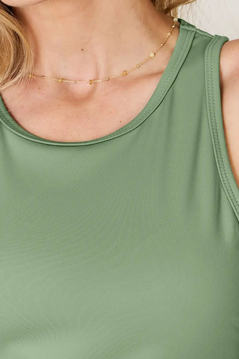 Basic Bae Full Size Round Neck Racerback Tank - Love Salve