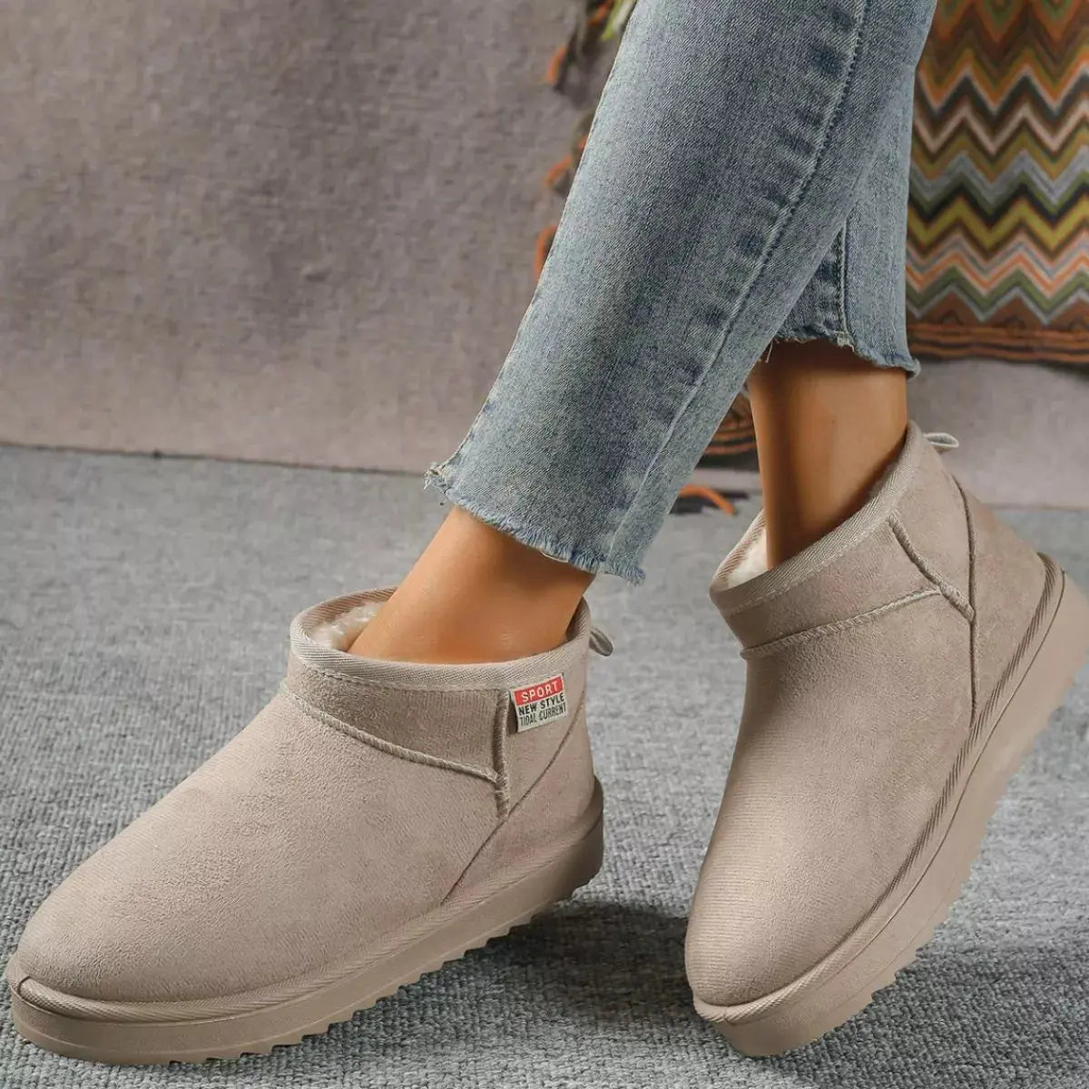 Round Toe Platform Boots Simply Love