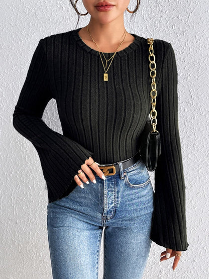 Chic flare sleeve t-shirt