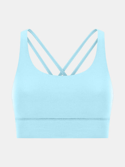 Crisscross Scoop Neck Active Tank.