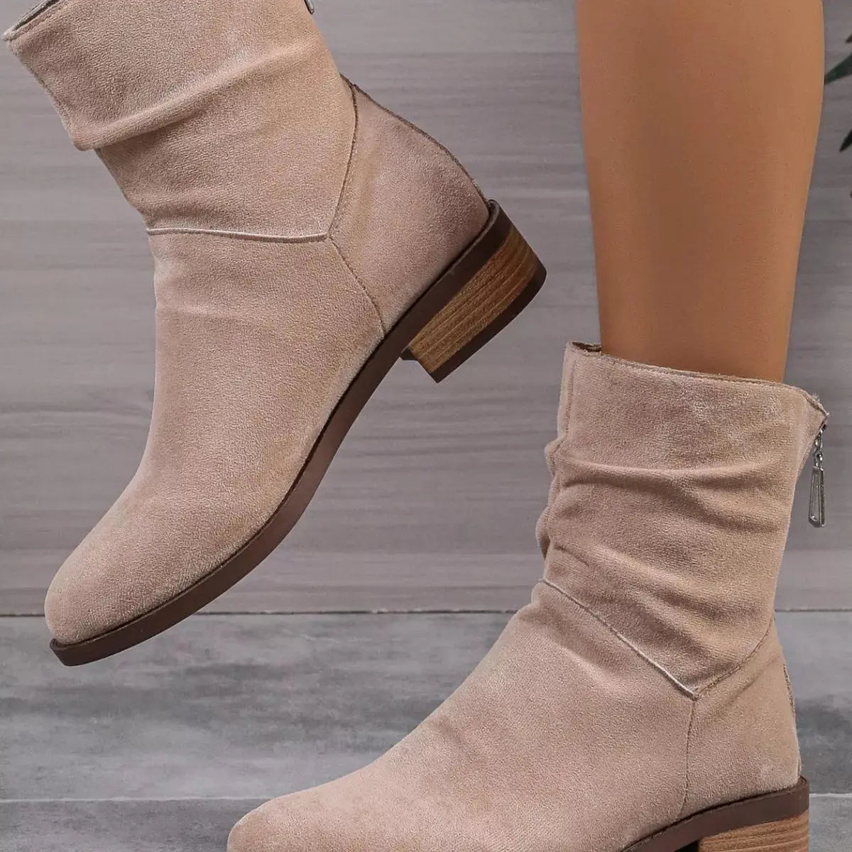 Point Toe Block Heels Boots Simply Love