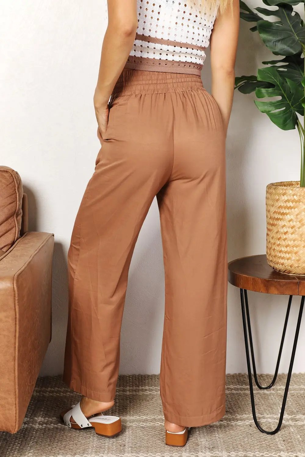 Double Take: Smocked Wide Leg Pants - Love Salve