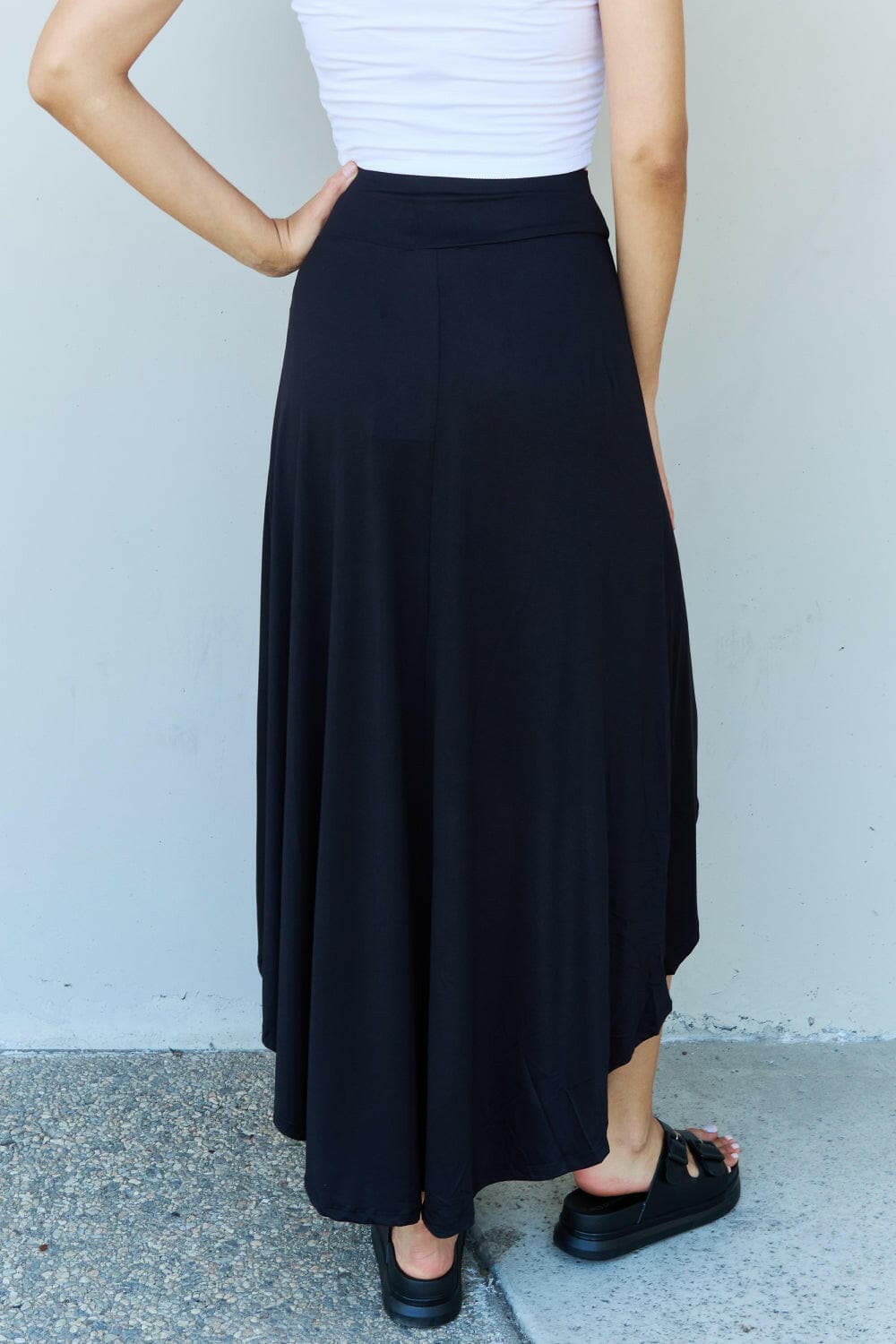 Ninexis First Choice High Waisted Flare Maxi Skirt in BlackExperience Elegance and Versatility
 Introducing the Ninexis First Choice High Waisted Flare Maxi Skirt in Black, a perfect blend of style, comfort, and functionalitLove Salve Choice High Waisted Flare Maxi SkirtTIKTOK