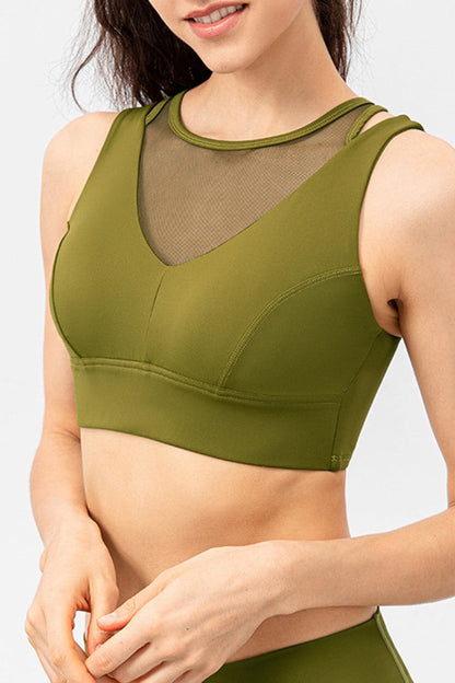 Cutout Wide Strap Active Tank.