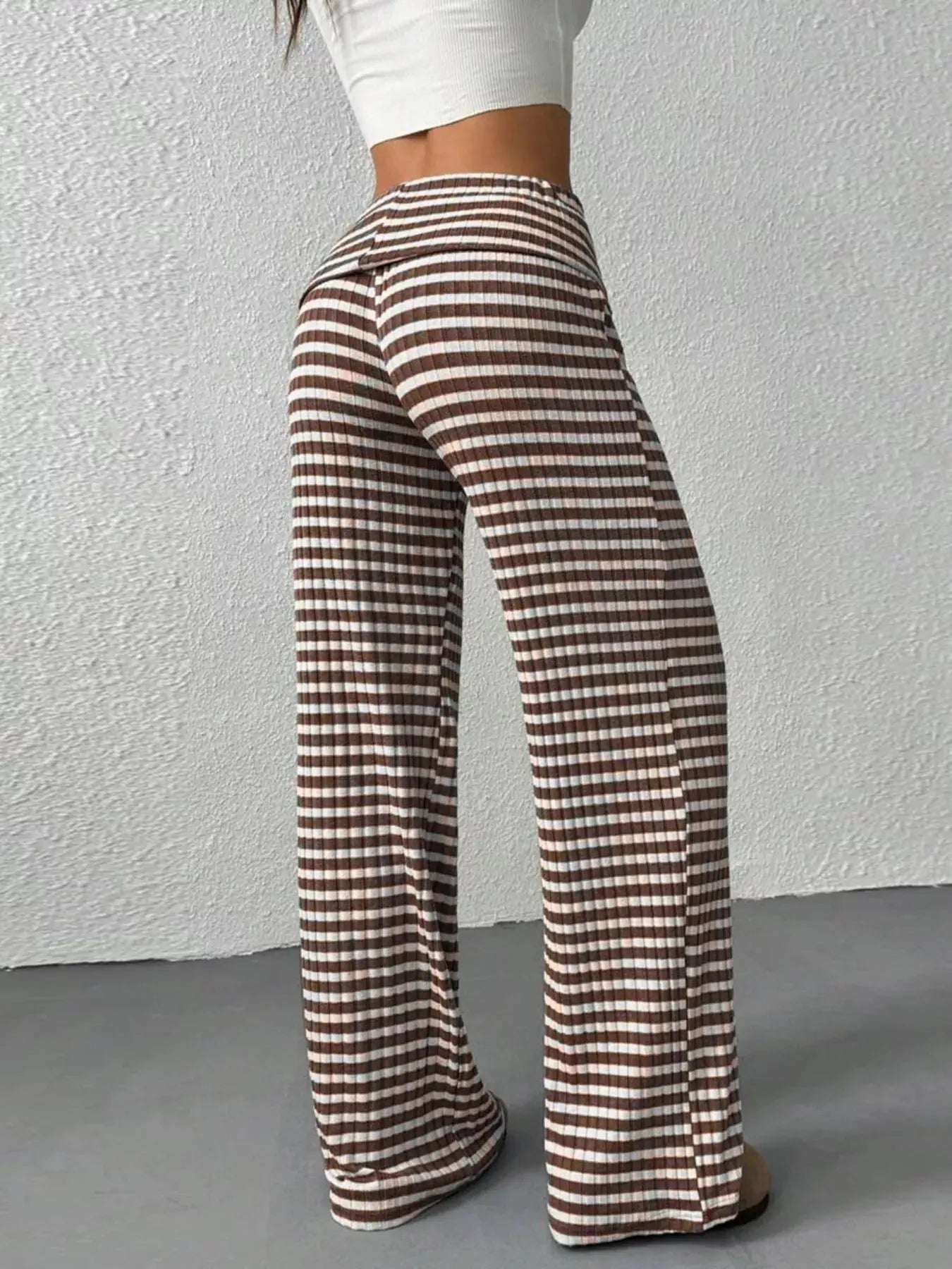 Striped Wide Leg Pants Simply Love