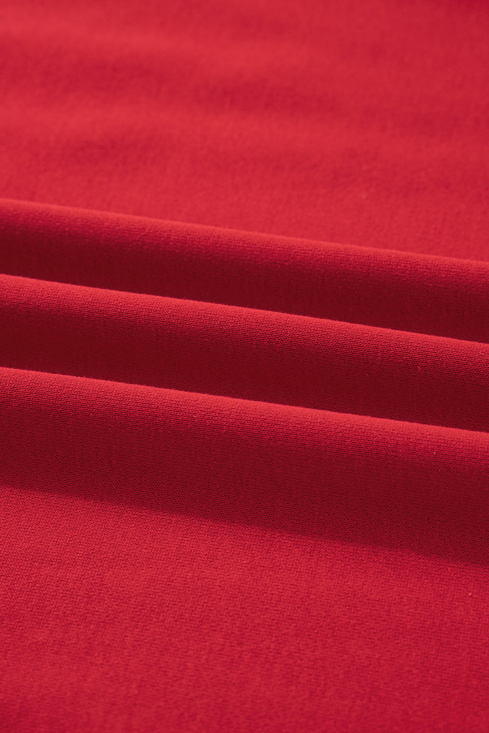 Fiery Red Varsity Striped Detail Crew Neck Plus Sweatshirt Dear-Lover Dropshipping