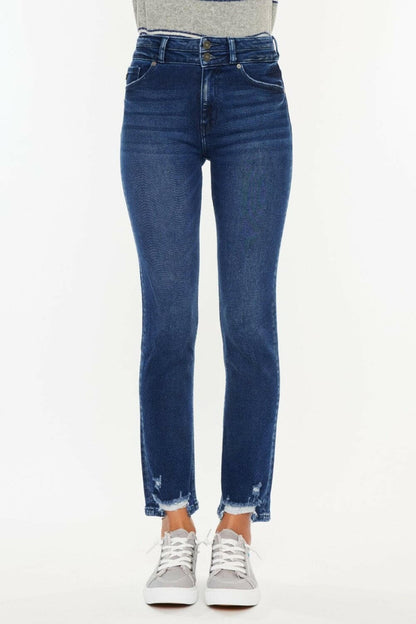 Kancan High Rise Slim Straight Jeans.