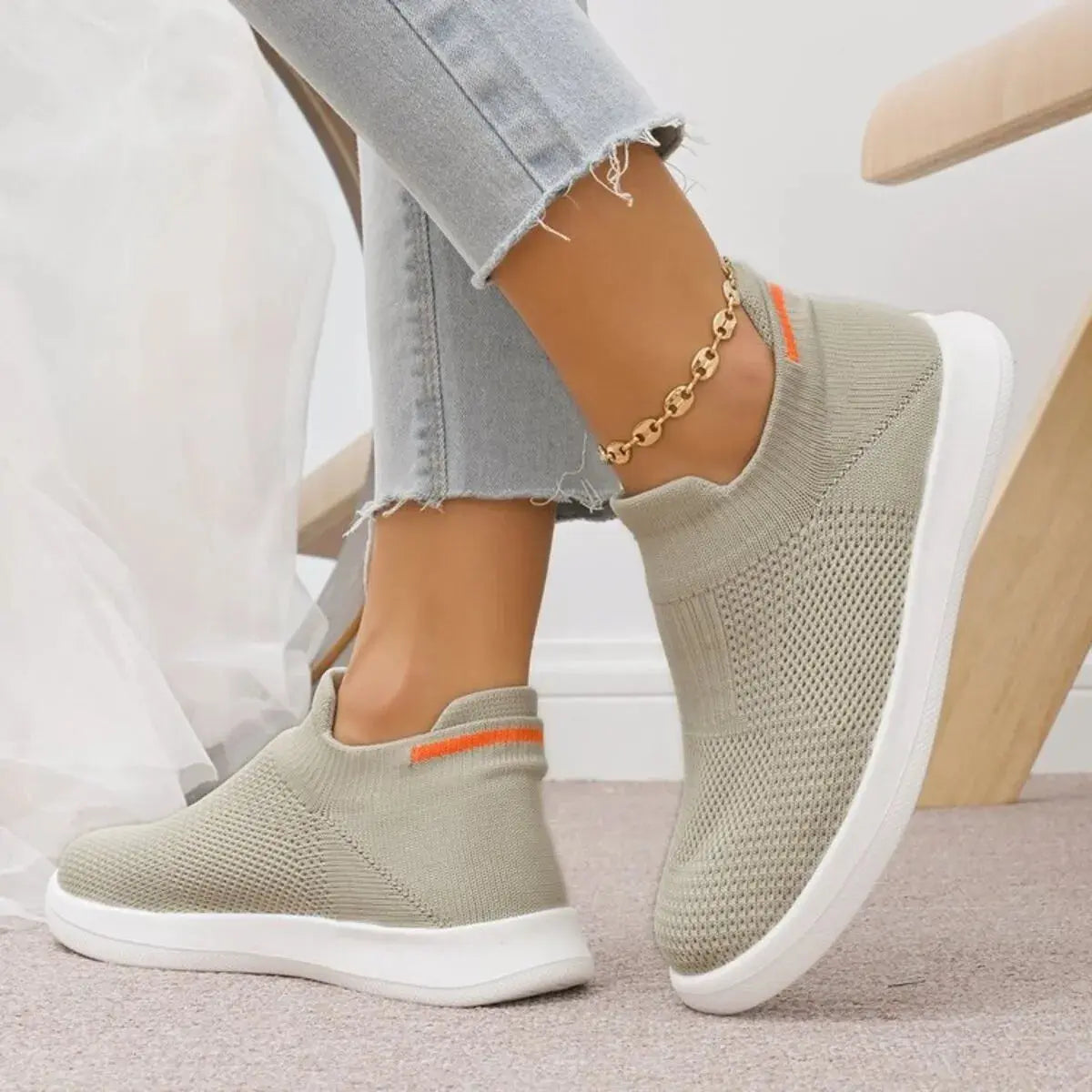 Breathable Knit Slip-Ons Simply Love