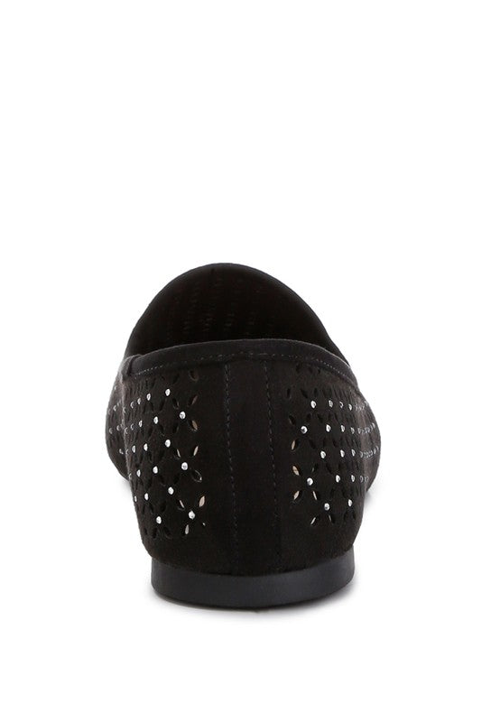 Gordon chic perforated ballerinas