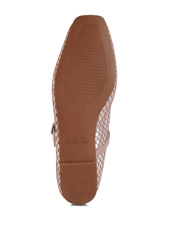 Averona sheer mesh flats