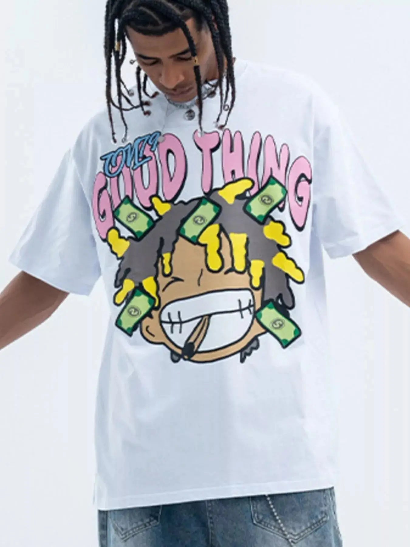 Men's Graphic Round Neck Casual T-Shirt Simply Love