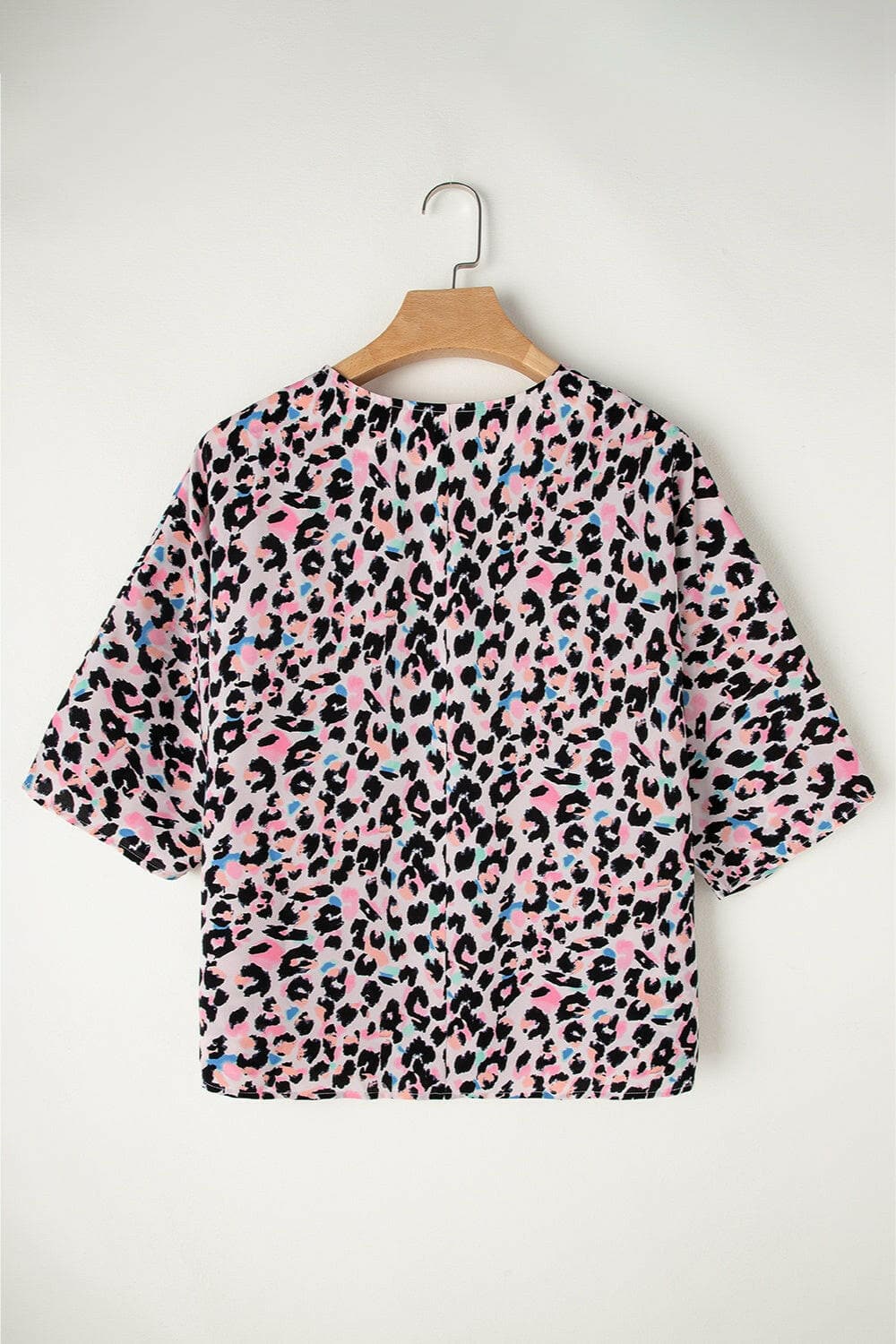 Leopard V-Neck T-Shirt.