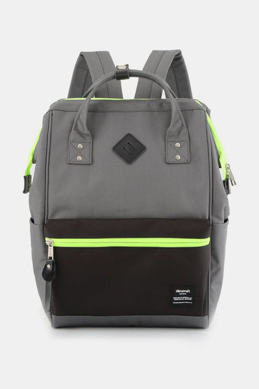 Himawari Contrast Waterproof Backpack Bag with Reinforced Edges