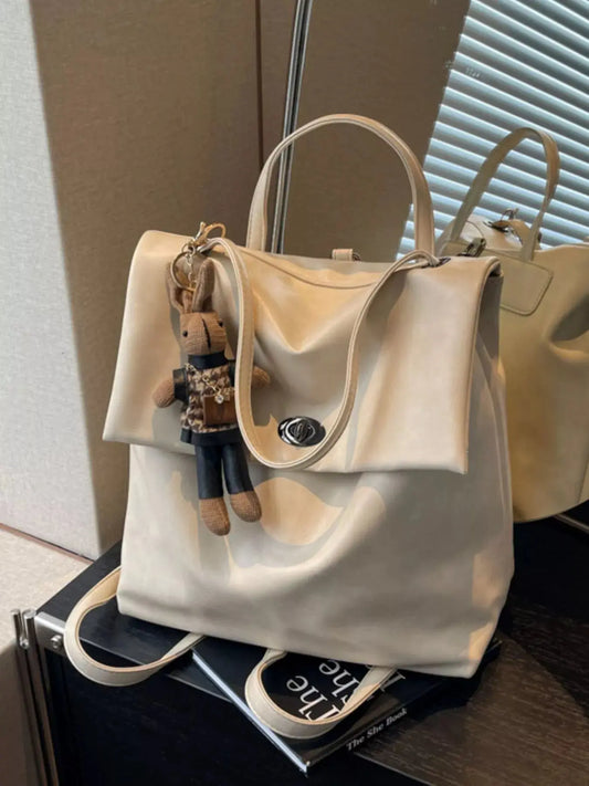 Leather Flap Backpack Bag Simply Love