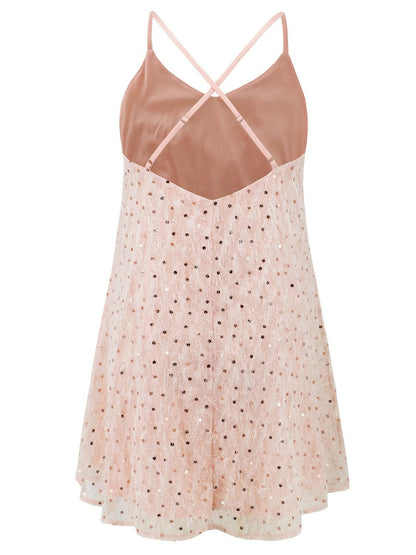 Sequin V-Neck Mini Cami DressUpgrade Your Style with our Sequin V-Neck Mini Cami Dress
 Get ready to shine and stand out with our Sequin V-Neck Mini Cami Dress. This stunning dress is a must-havLove Salve -Neck Mini Cami Dressjust arrived