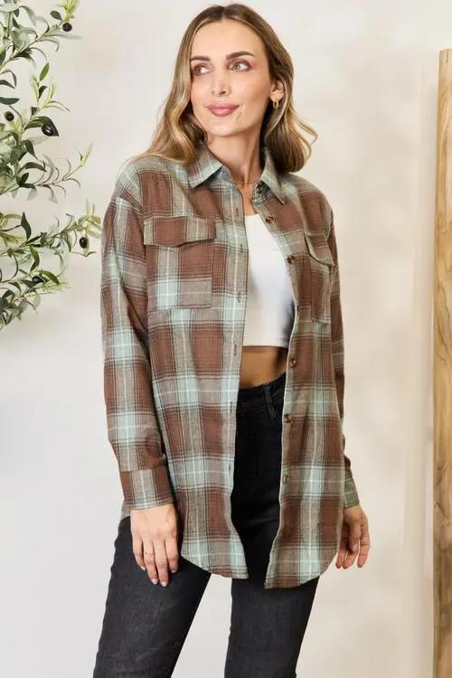 Double Take: Plaid Shirt - Dropped Shoulder - Love Salve