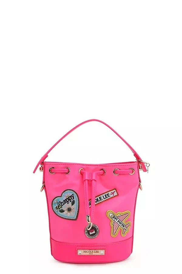 Nicole Lee USA Color Patch Bucket Bag Coco’s Tee Boutique