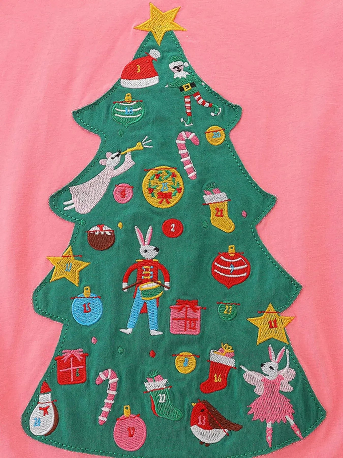 Children's Christmas Tree Long Sleeve Dress Simply Love