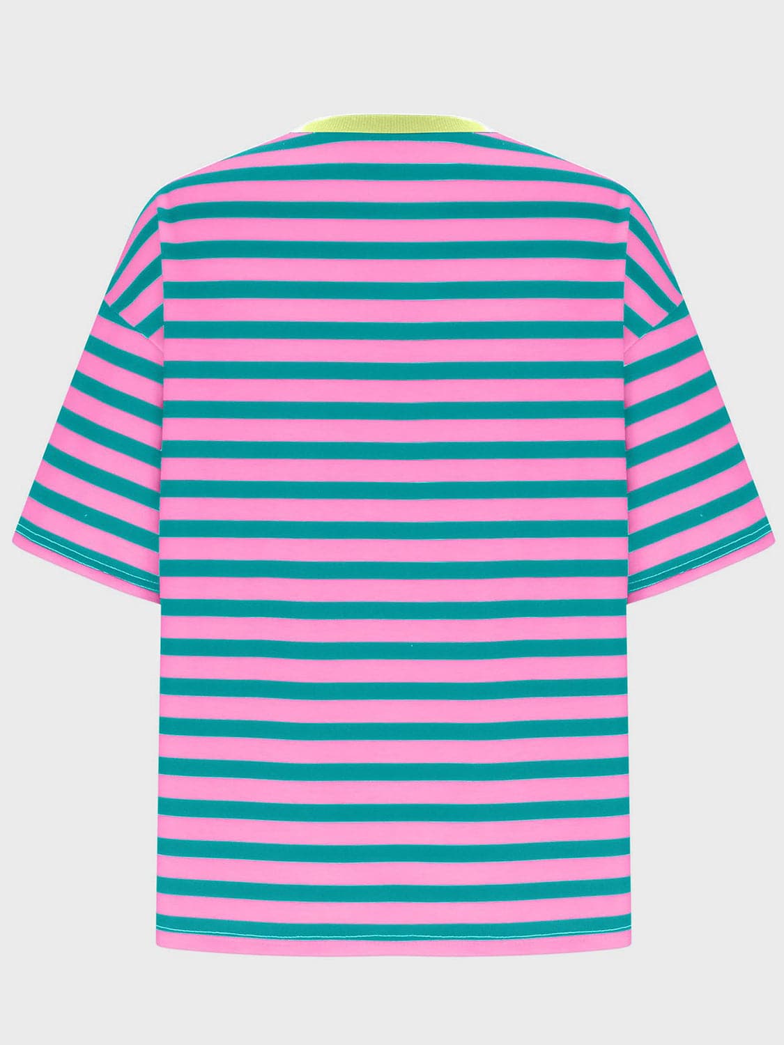 Striped Round Neck Half Sleeve T-Shirt.