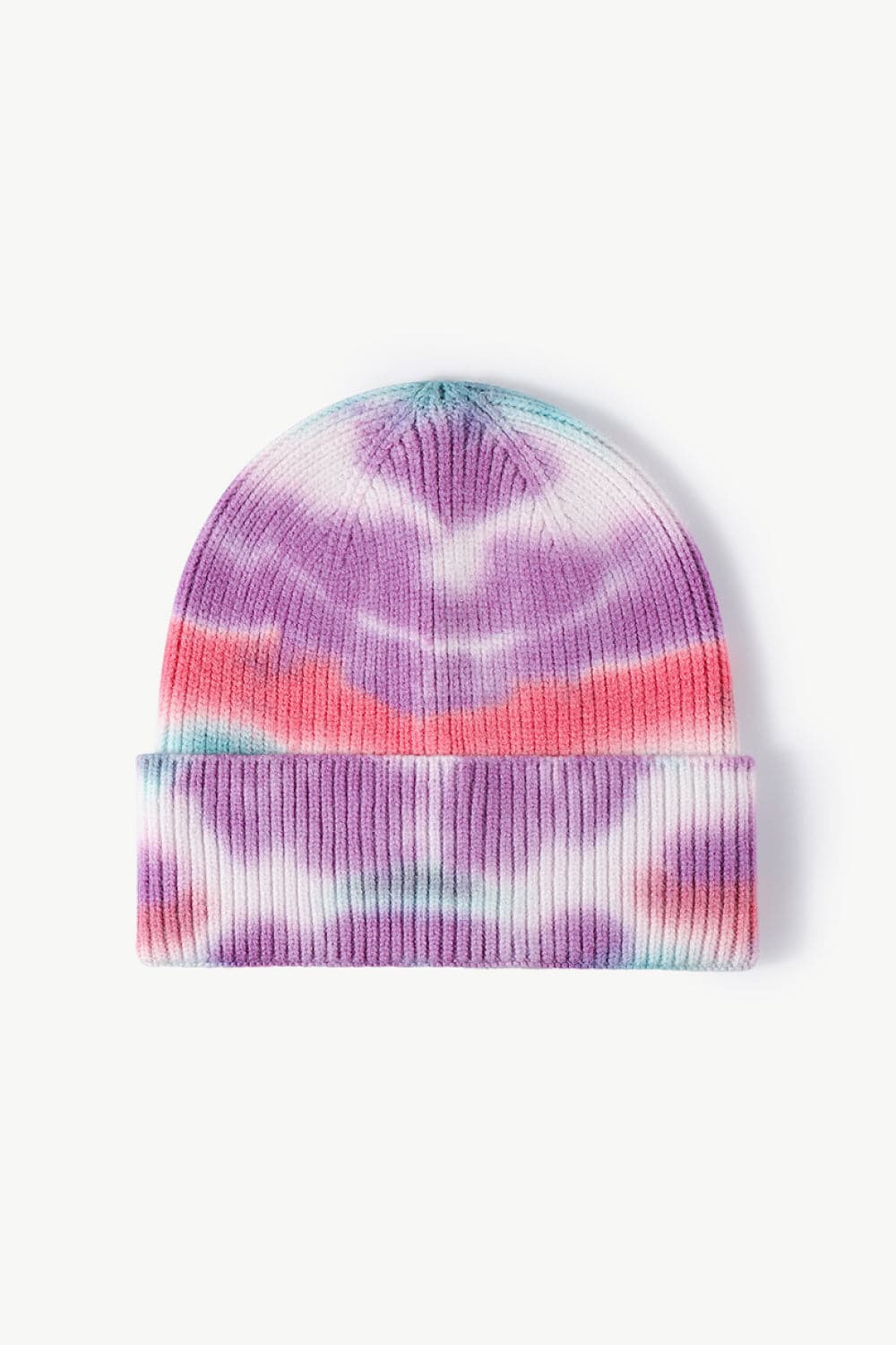 Tie-Dye Cuffed Knit Beanie.