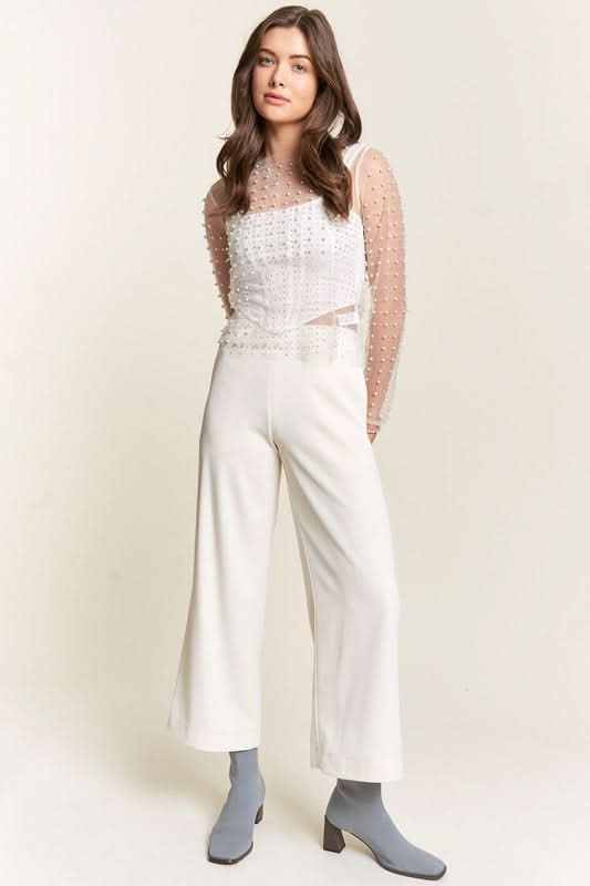 Davi & Dani Chic Wide Leg Trousers