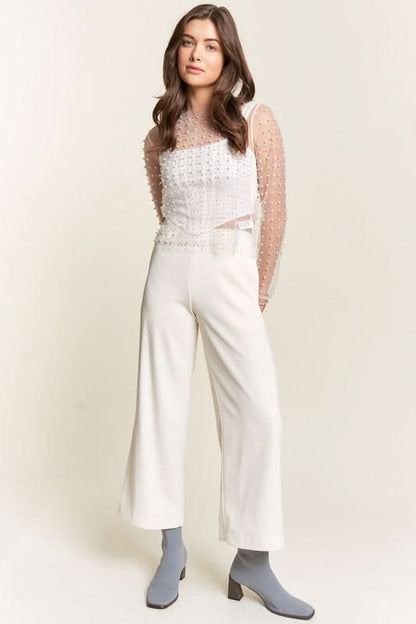 Davi & Dani Chic Wide Leg Trousers