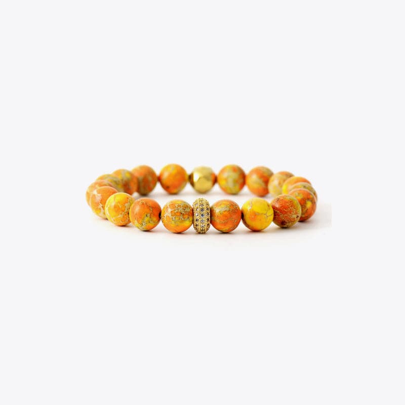 Natural Stone Beaded Bracelet.