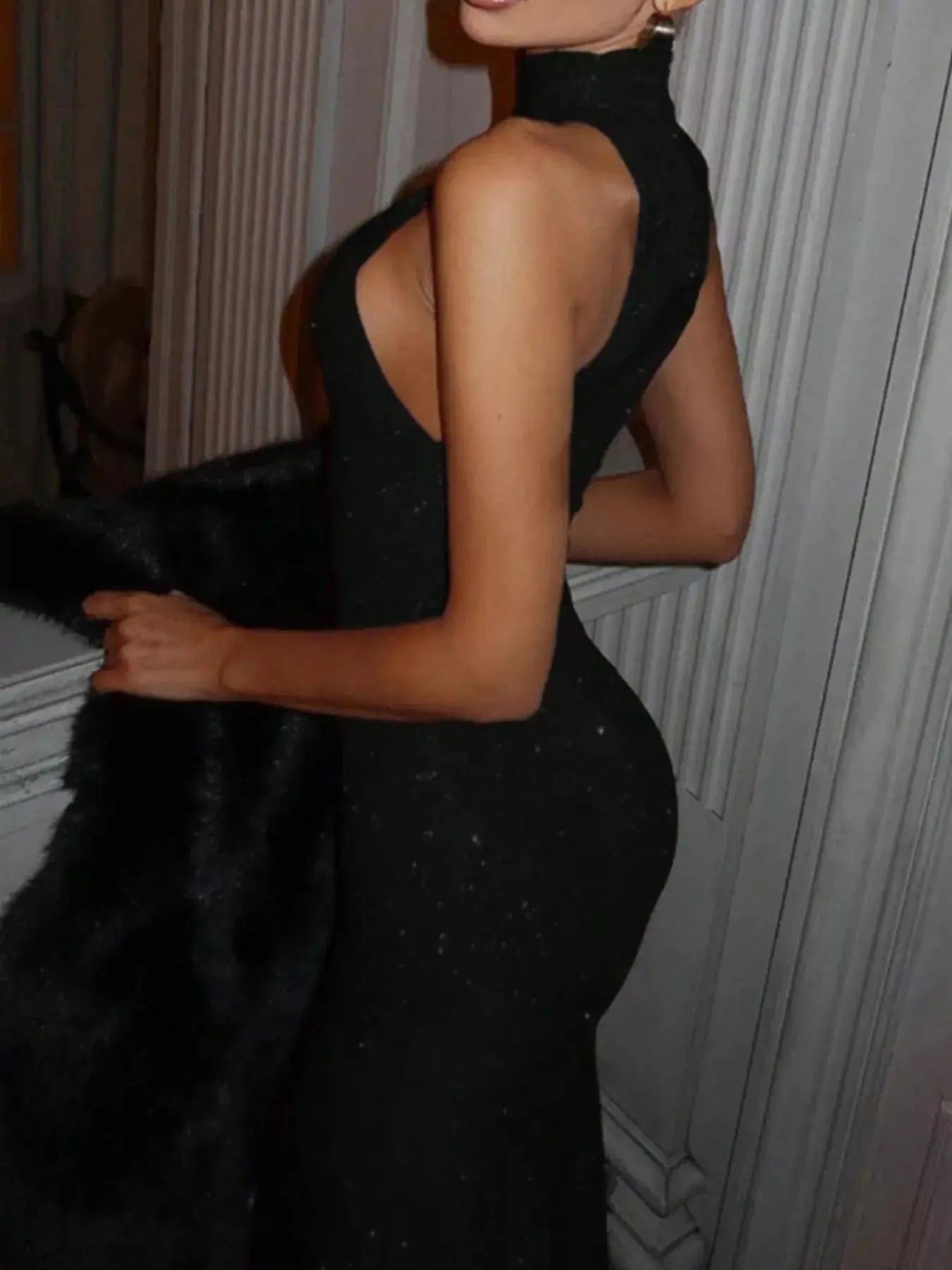 Sequin Sleeveless Maxi Dress Simply Love
