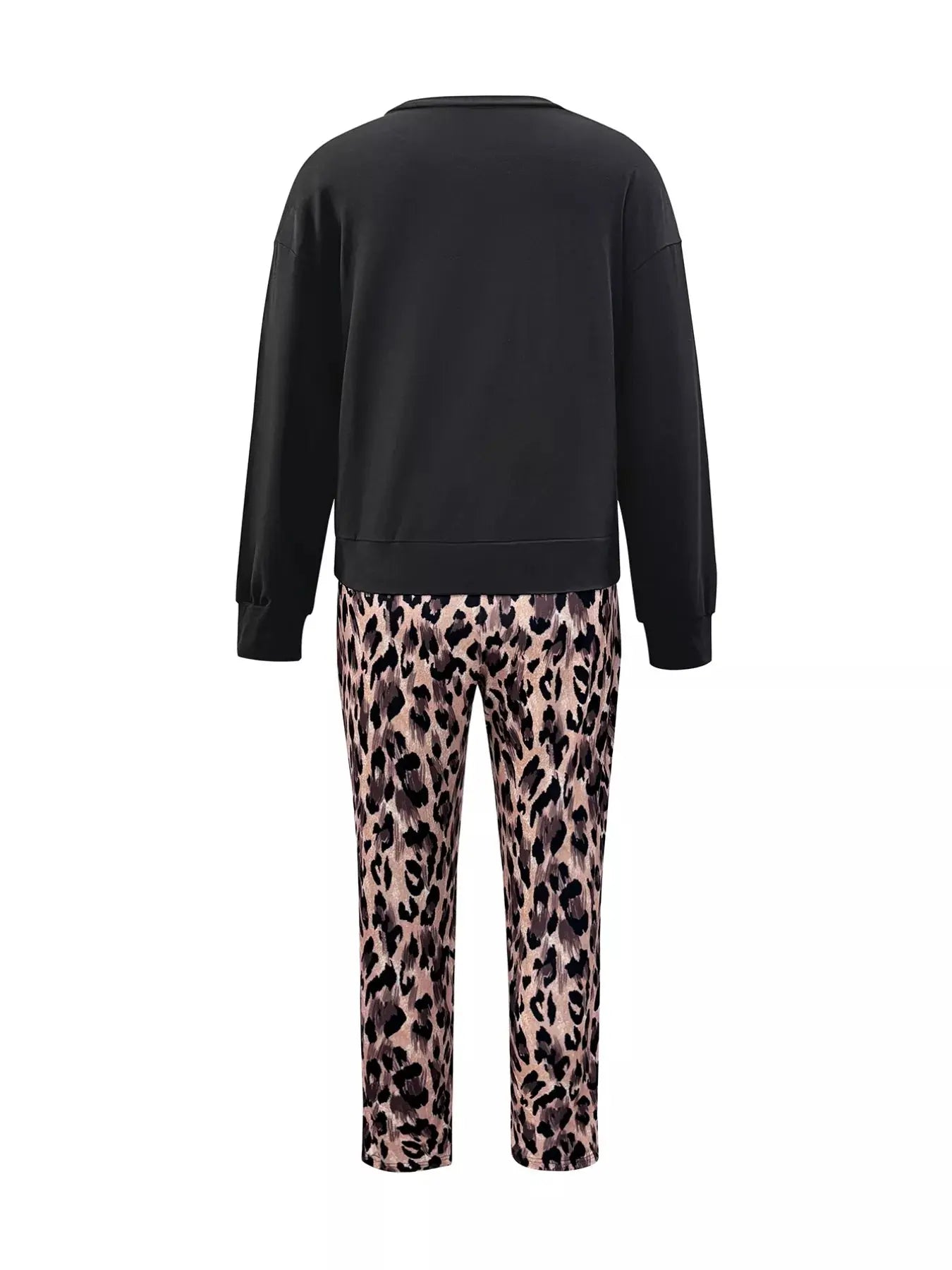 Leopard Print Top and Pants Set Simply Love