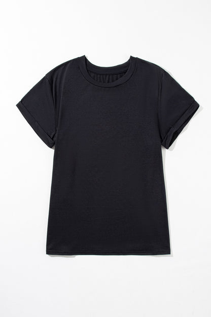 Chic Plus Size Black Tee