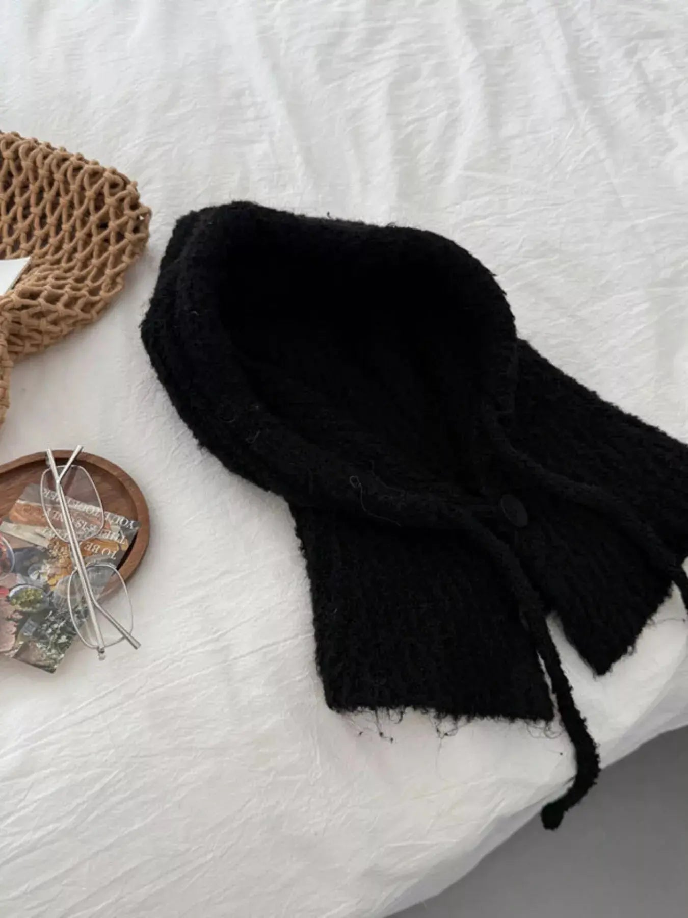 Cozy Knit Button Detail Hat Simply Love