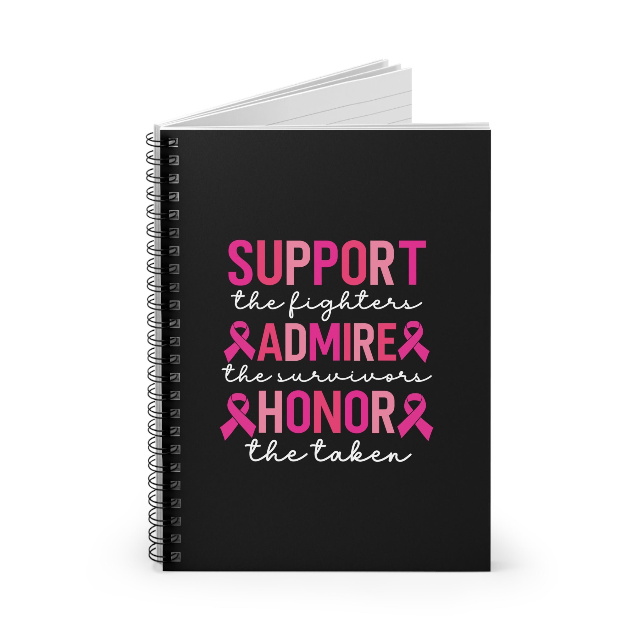 Breast Cancer Awareness Spiral Notebook Inspirational Journal for Survivors Gift of Support and Empowerment Coco’s Tee Boutique