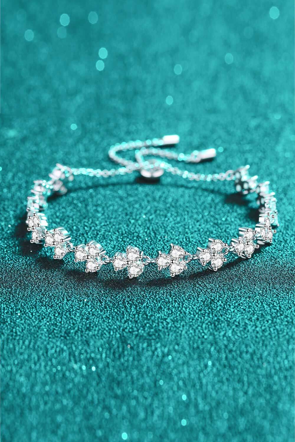 Adjustable Moissanite Bracelet.