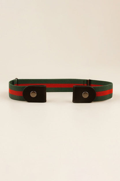 PU Elastic Snap Closure Belt.