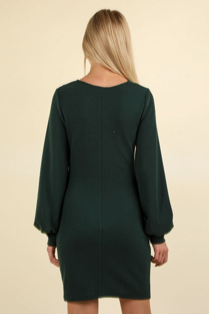 Very J ruched bodycon dress