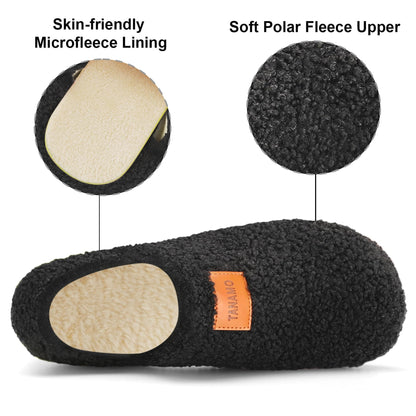 Tanamo House Slippers for Women Men Indoor Barefoot Slippers Socks Furry Slip on House Shoes Cozy Comfy Slippers for Home Bedroom Travel Yoga