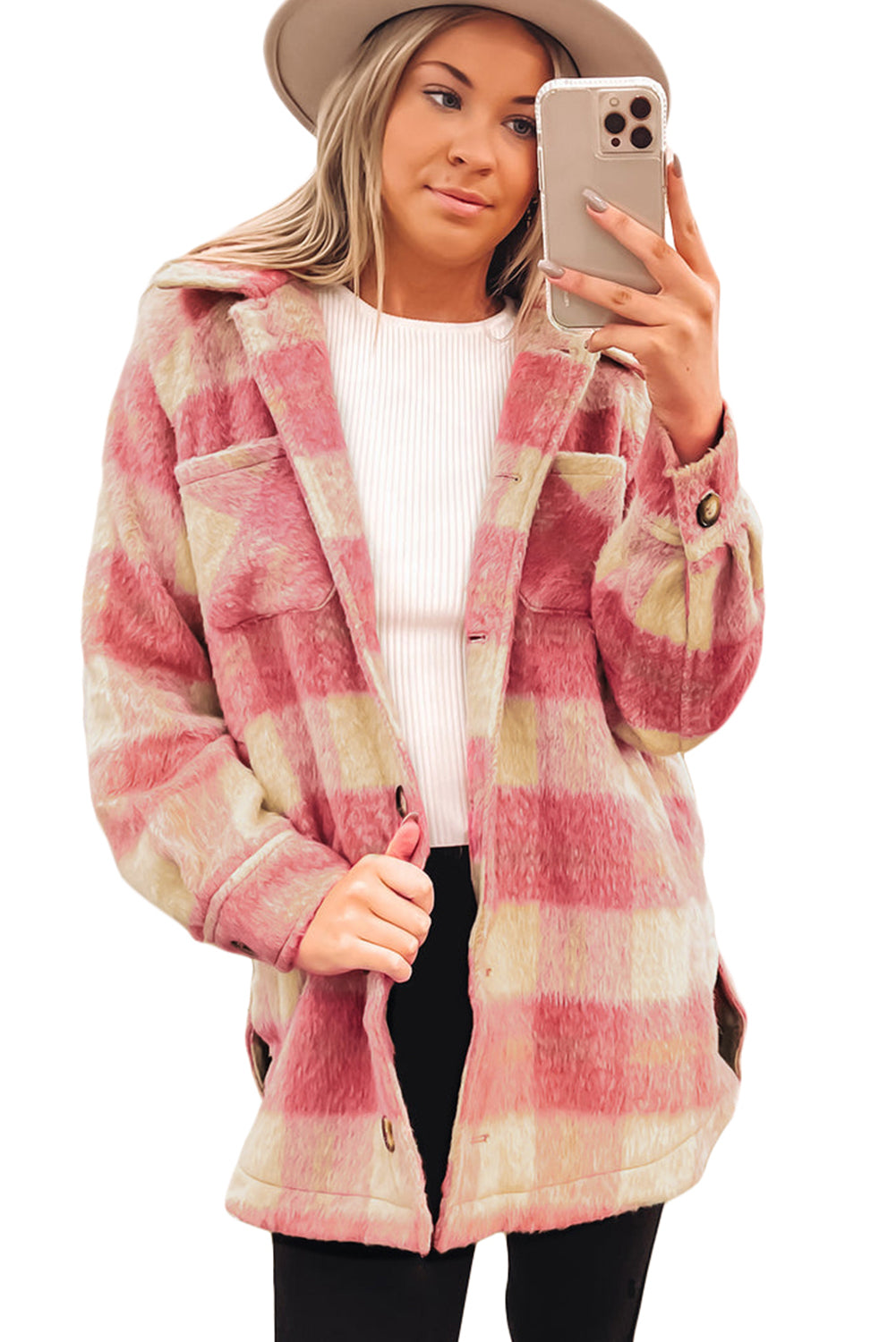 Everyday Plaid Jacket for Women