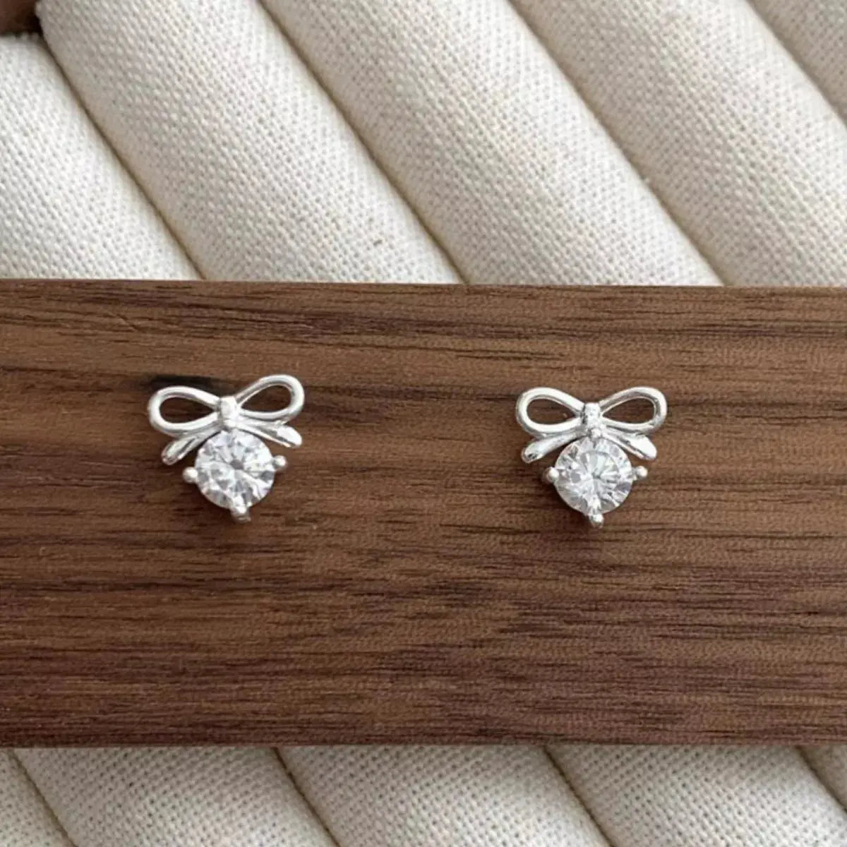 Bowknot Stud Earrings Simply Love