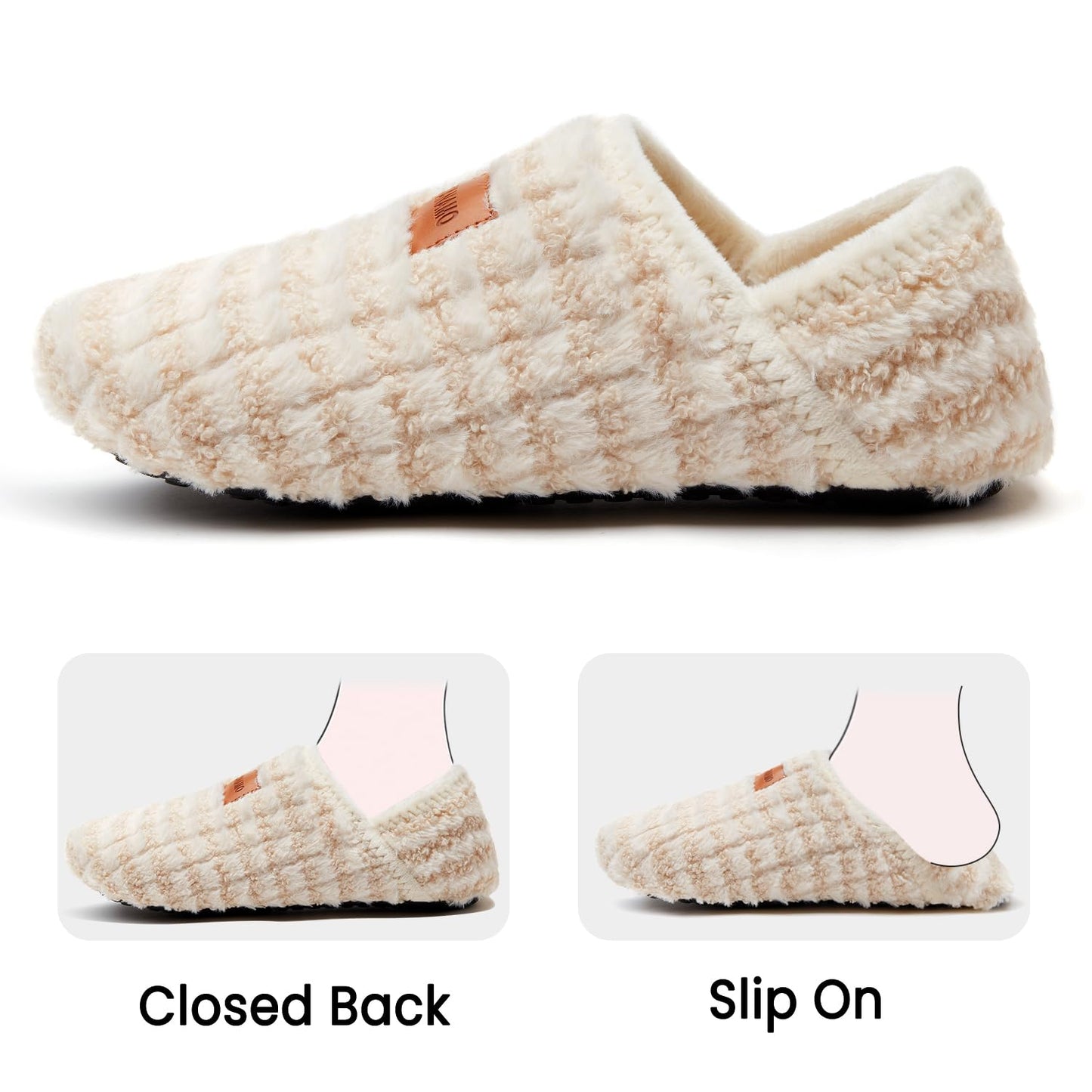 Tanamo House Slippers for Women Men Indoor Barefoot Slippers Socks Furry Slip on House Shoes Cozy Comfy Slippers for Home Bedroom Travel Yoga