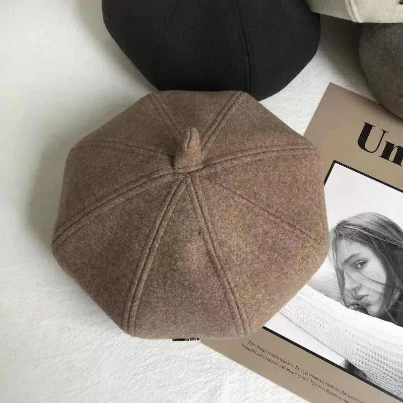 Solid Color Beret Hat Simply Love