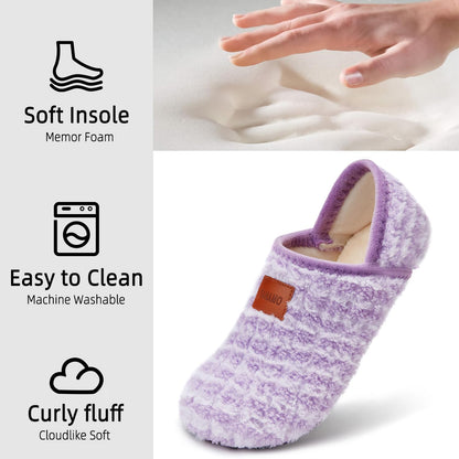 Tanamo House Slippers for Women Men Indoor Barefoot Slippers Socks Furry Slip on House Shoes Cozy Comfy Slippers for Home Bedroom Travel Yoga