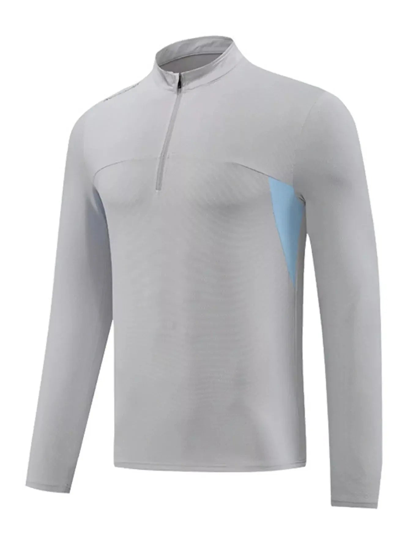 Men's Plus Size Long Sleeve Active T-Shirt with Zipper Simply Love