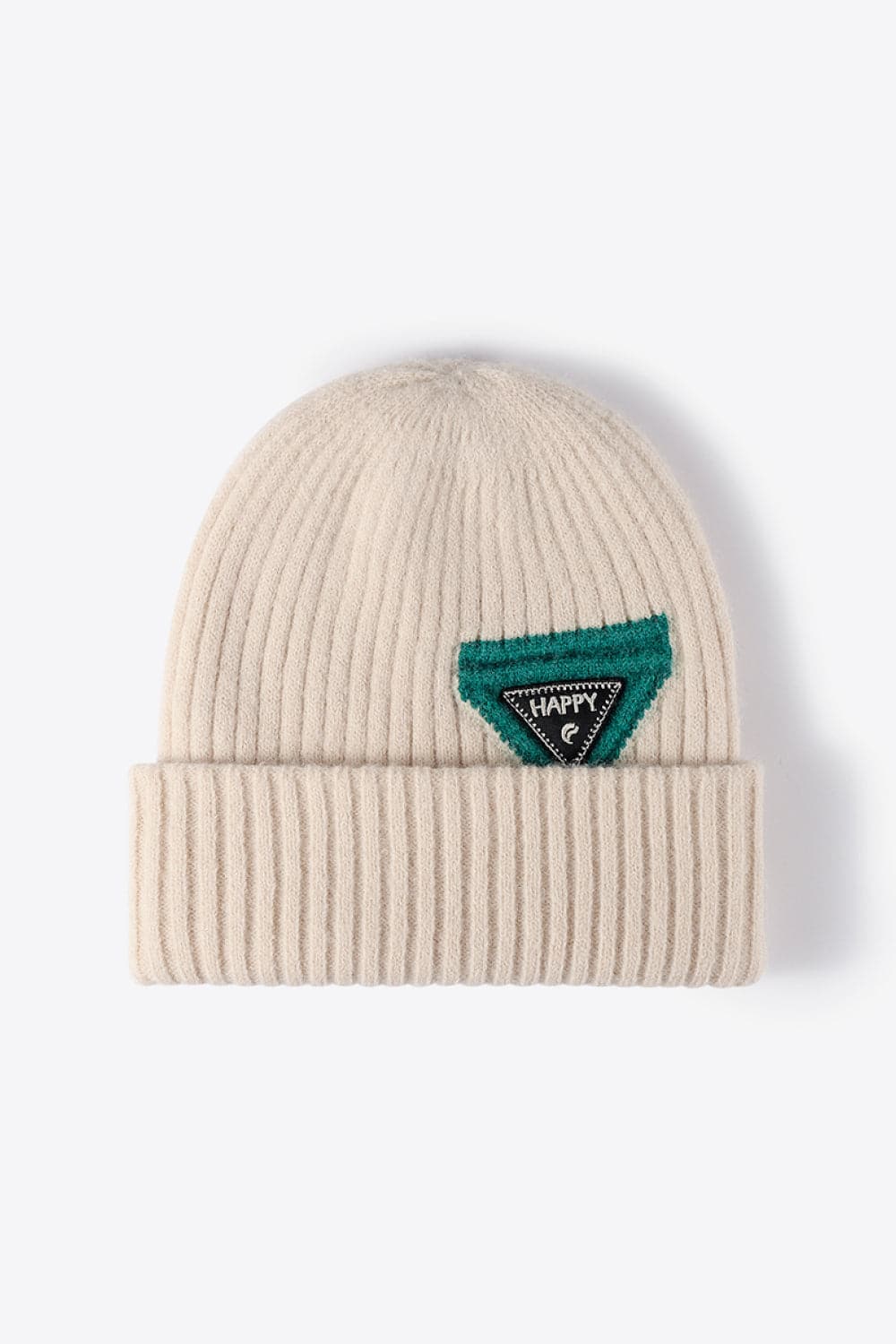 HAPPY Contrast Beanie.